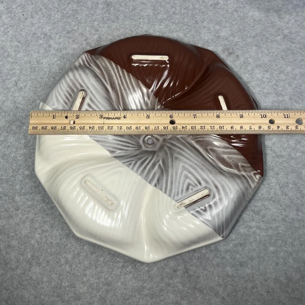 Vintage Sequoia Ware Ceramic Divided‎ Plate Mid Century Modern USA 11 Inch READ